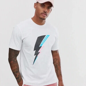 New With Tags Converse T-Shirt Lightning Bolt Men Size Large